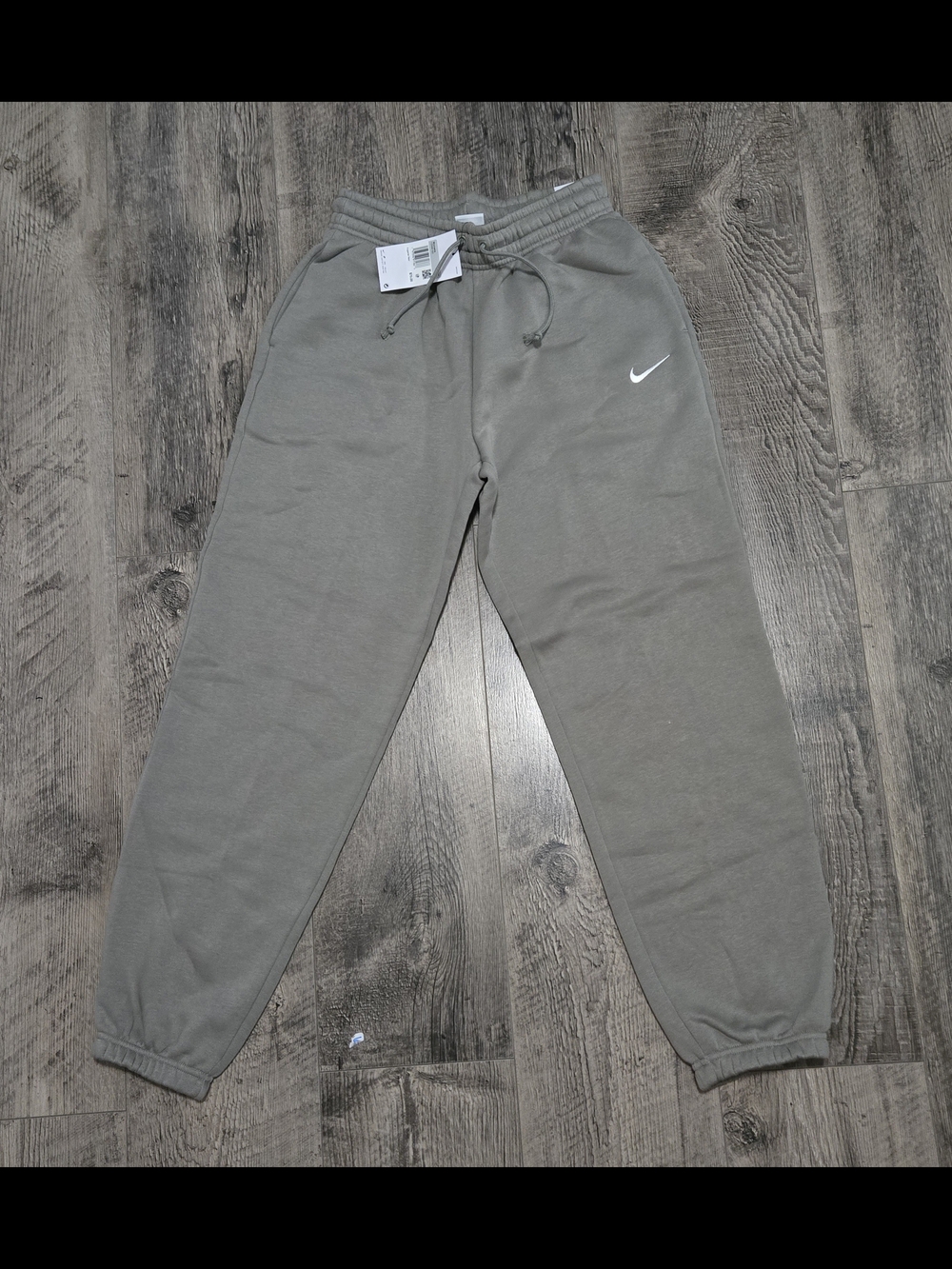 Nike Sage Oversized Jogger Sweatpants with White Swoosh - Picture 3 of 5